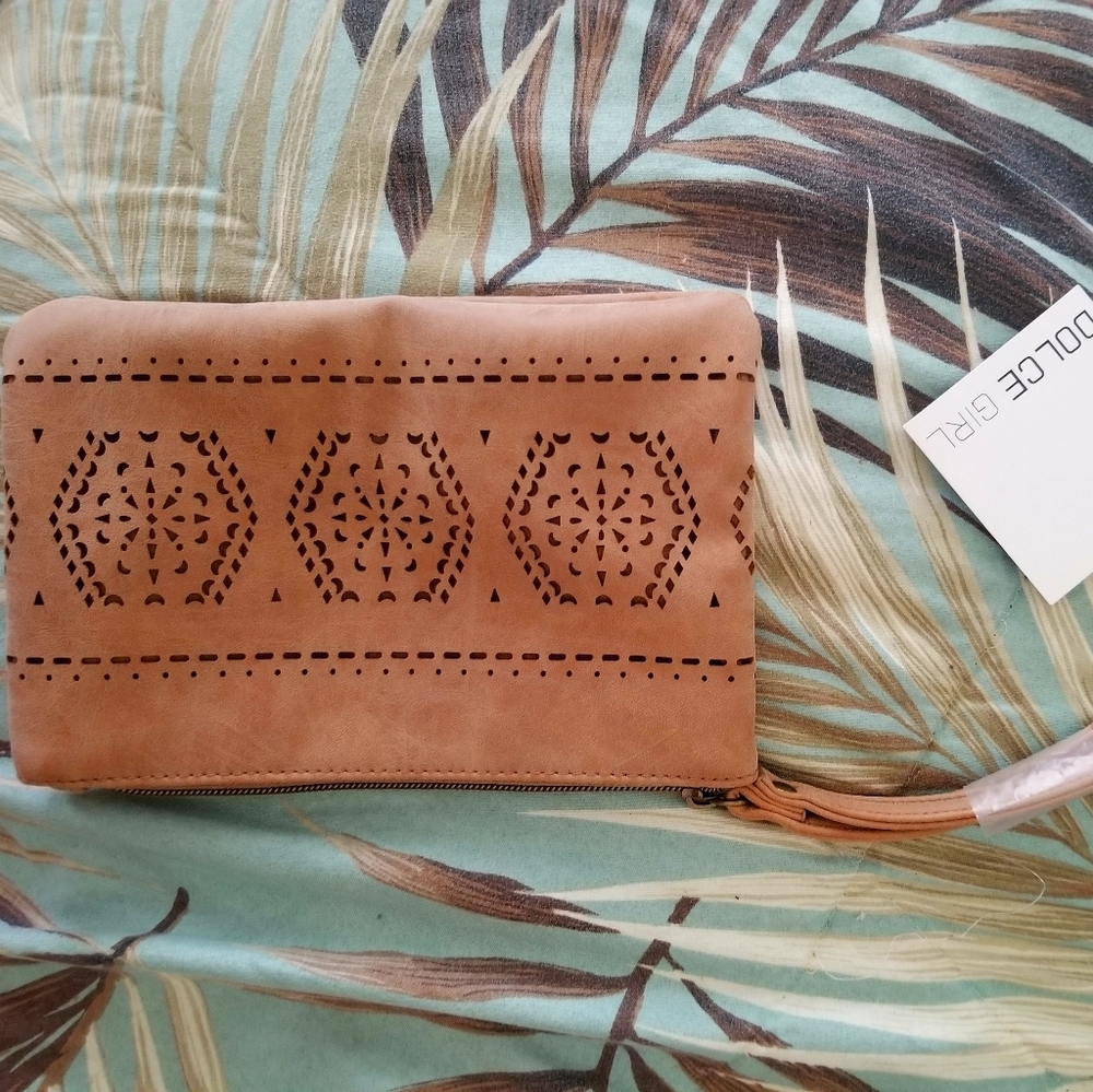 Tan Clutch Purse